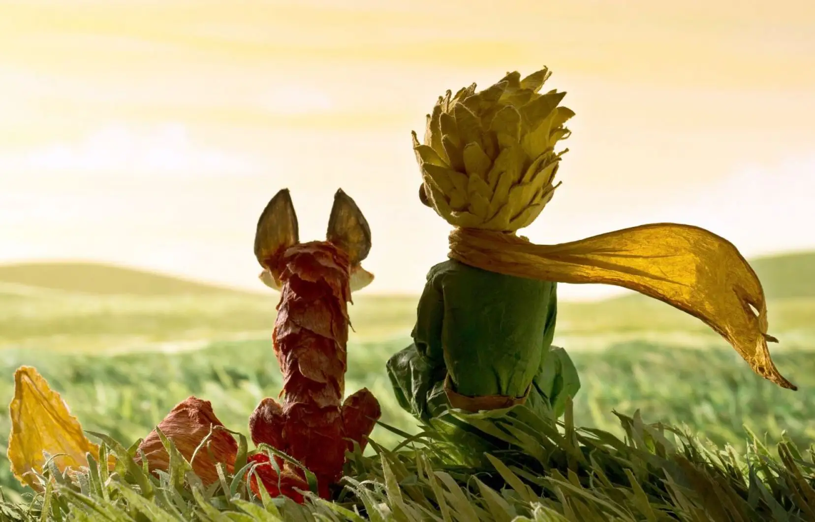 I found this picture on the internet. It is an AI picture based on the story "Petit Prince"